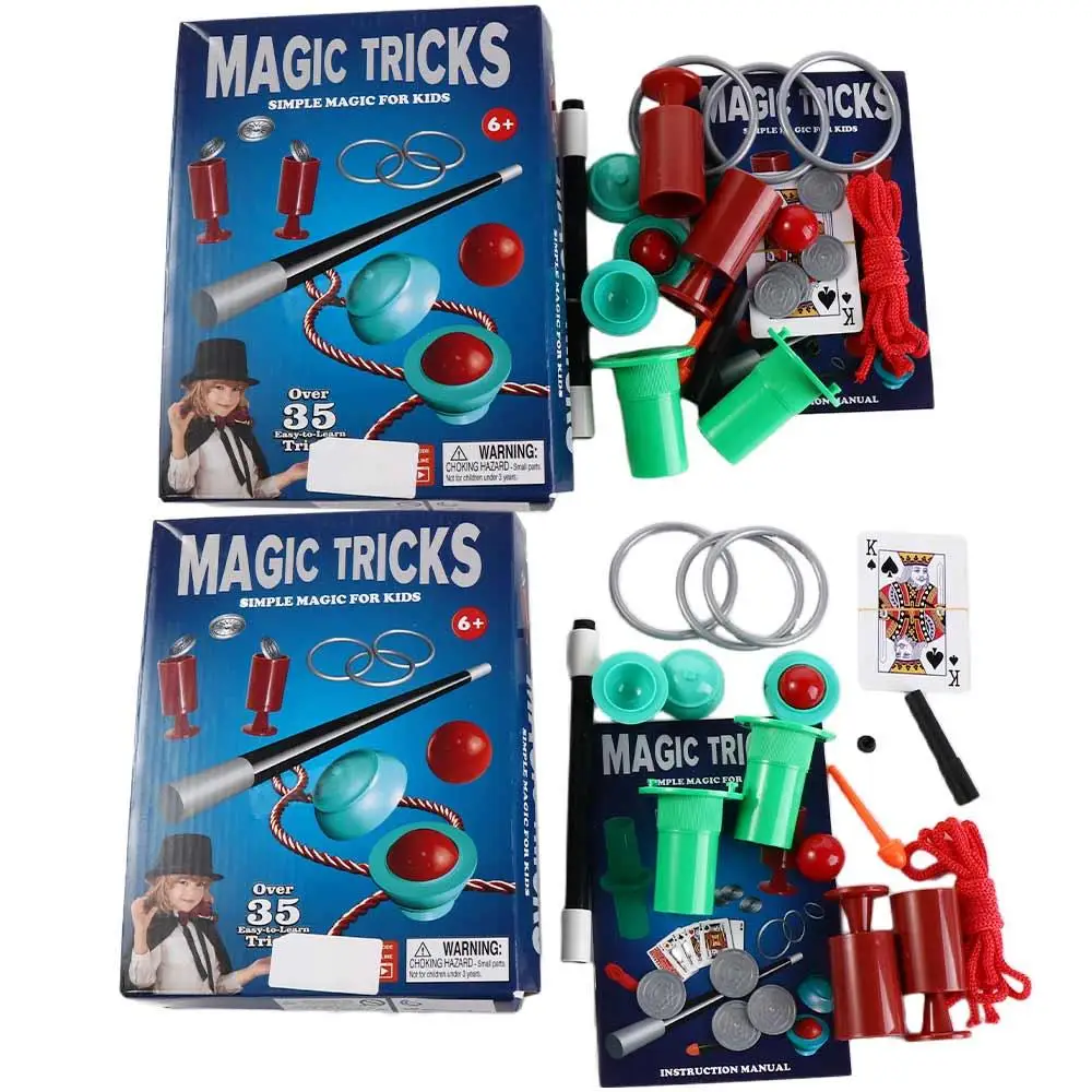 with User Manual Magician Tricks Performance Show Magic Set For Kids Simple Magic Prop Magic Tricks Set Beginners Magic Kit