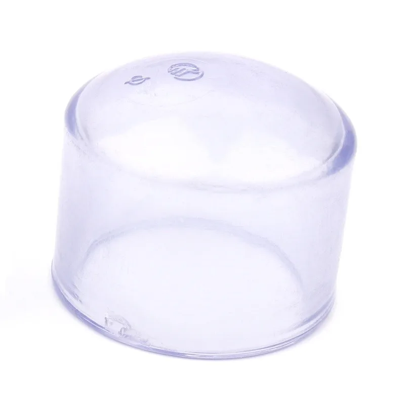 Inner Dia 40-90mm Transparent PVC Pipe End Cap Aquarium Fish Tank Parts Garden Irrigation Water Pipe Connectors UPVC Tube Plug