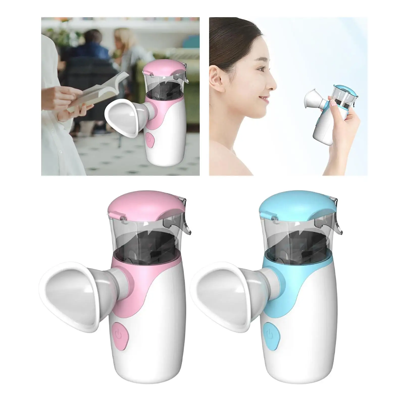 Nano Ioniczny Nawilżacz do Twarzy i Oczu, Akumulatorowy, Łatwa Wymiana i Czyszczenie, Atomizer Podróżny do Pielęgnacji Oczu i Skóry