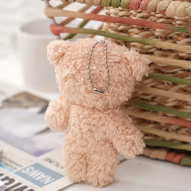 

1Pcs Cute Cartoon Teddy Bear Plush Doll Toy Mini Bow Tie Bear Short Plush Toy Birthday Party Wedding Gift Keychain Pendant