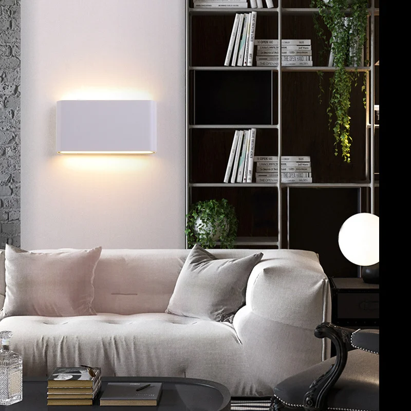 6W 12W LED Wall Lamp Outdoor Waterproof Up Down Corridor Lights Indoor Outdoor Aluminum Home Stairs Bedroom Bedside Decor Light