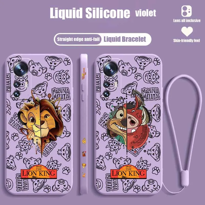 The Lion King Disney Cover For Apple iPhone 17 16E 16 15 14 13 12 mini Pro Max Plus Funda Silicone Liquid Left Rope Phone Case