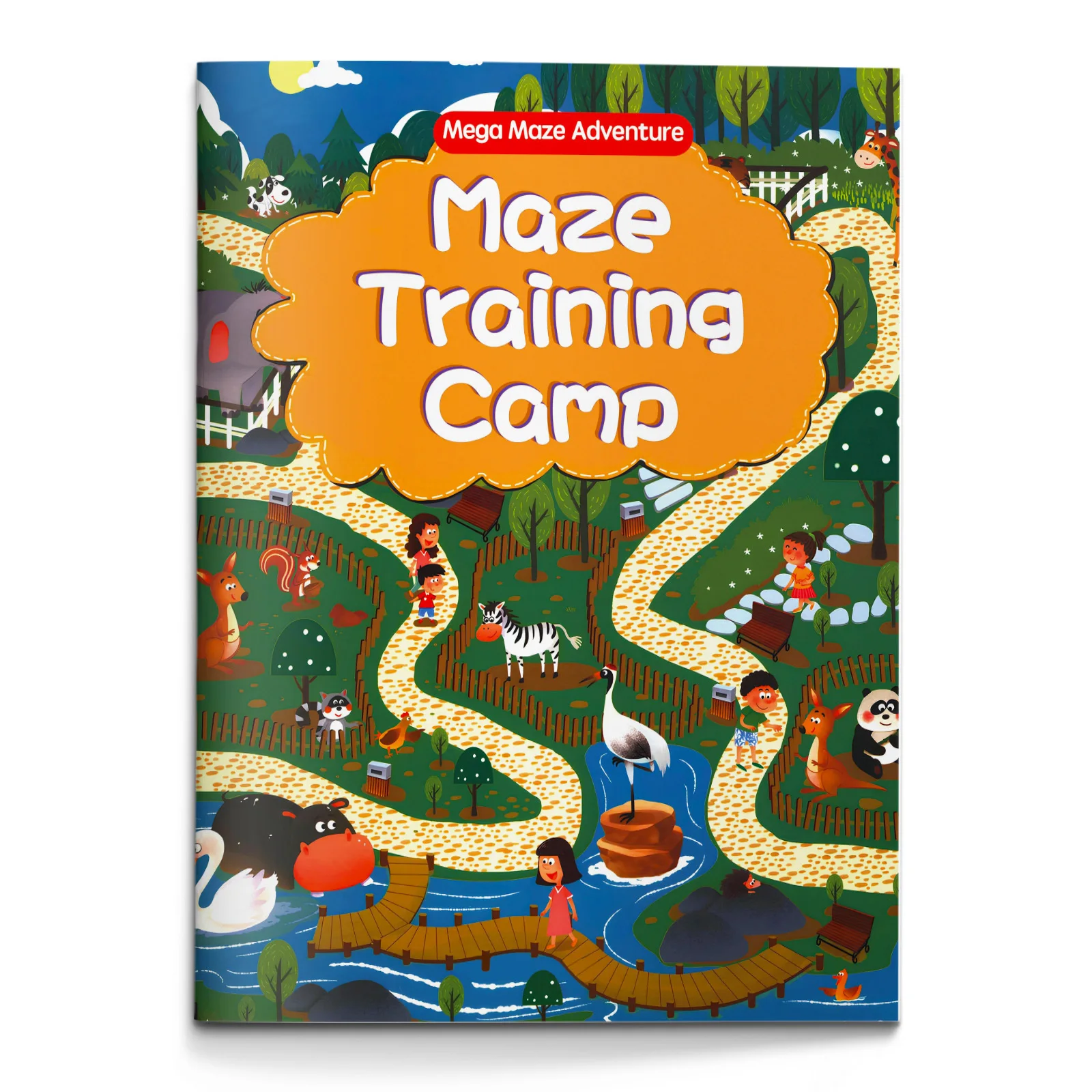 Cahier d'activités illustré pour enfants sur le thème du labyrinthe, avec niveaux progressifs pour renforcer la résolution de problèmes