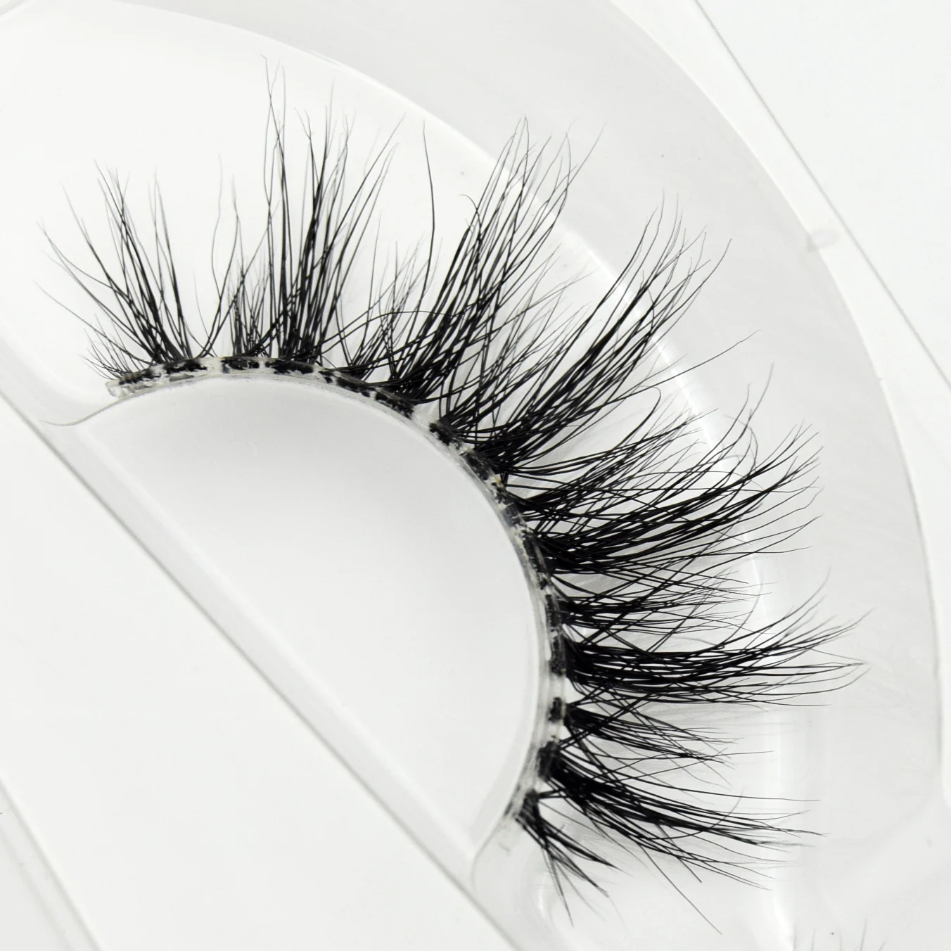 ขนตาปลอมที่มองไม่เห็นแถบขนตา 3D Mink ขนตาปลอม Handmade ใส Band ขนตาแต่งหน้า Cilios Mink Lashes