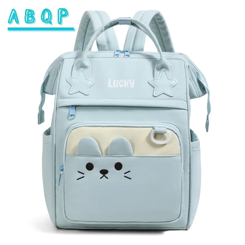 New Diaper Bag Backpack Luxury Brand Cartoon Fashion Baby Diaper Bag Backpack Large Capacity Multifunctional Portable Baby Bag
