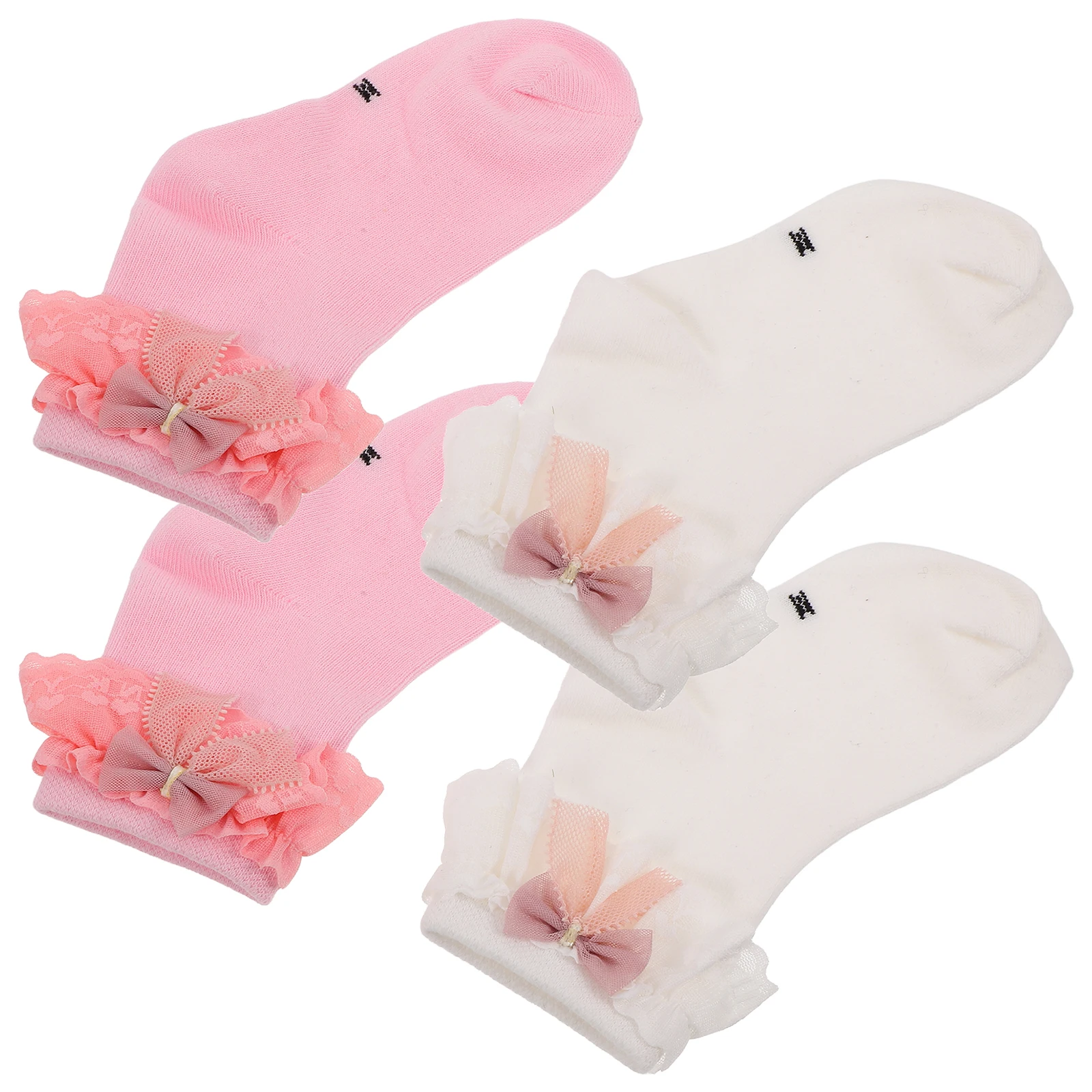 

2Pairs Baby Girl Lace Socks Ruffle Frilly Cotton Socks Newborn Infant Toddler Little Girls Outfit Sock Girl Baby