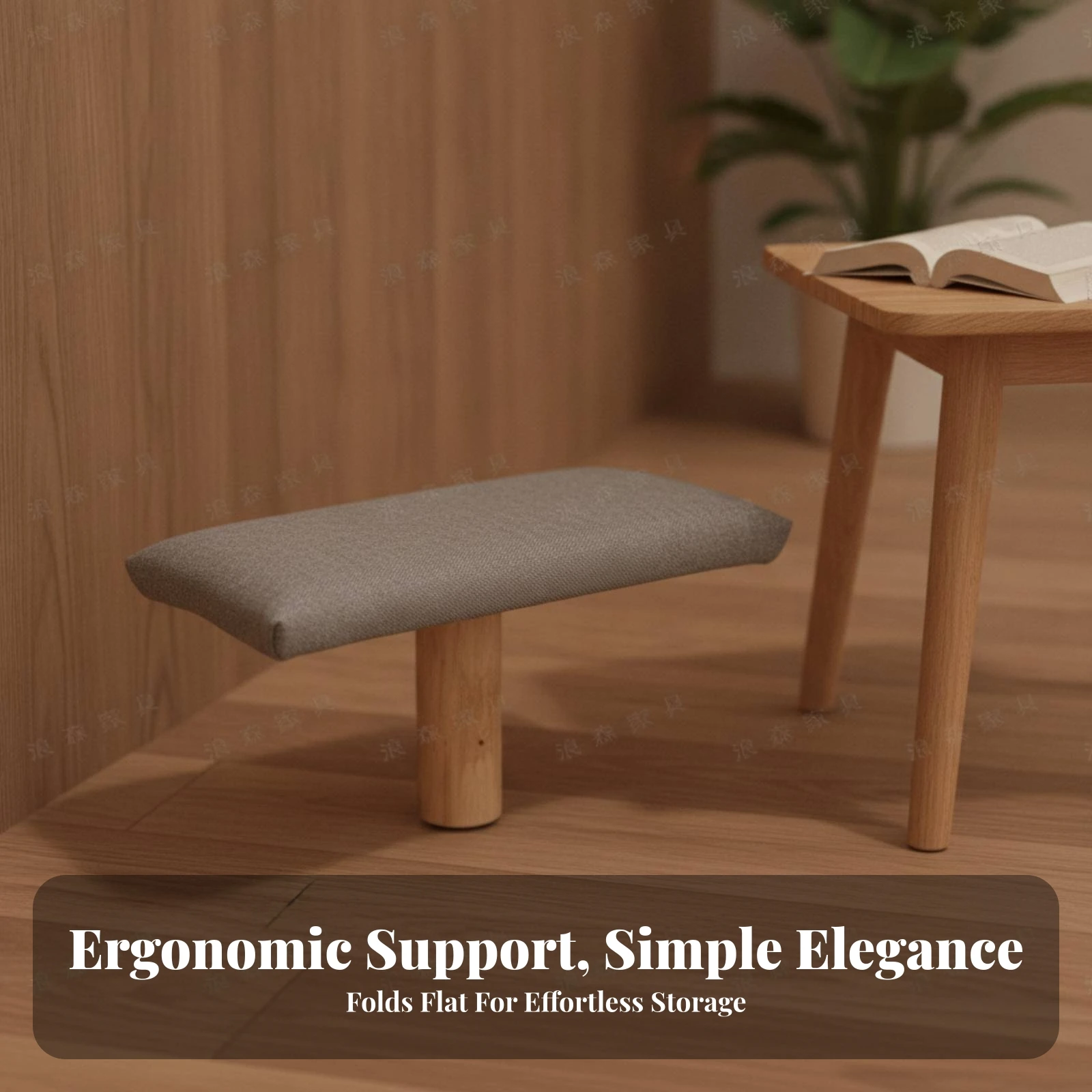 Kneeling Meditation Stool Ergonomic Kneeling Stool Meditation Bench Natural Seat Padded for Meditators, Mindfulness Studio
