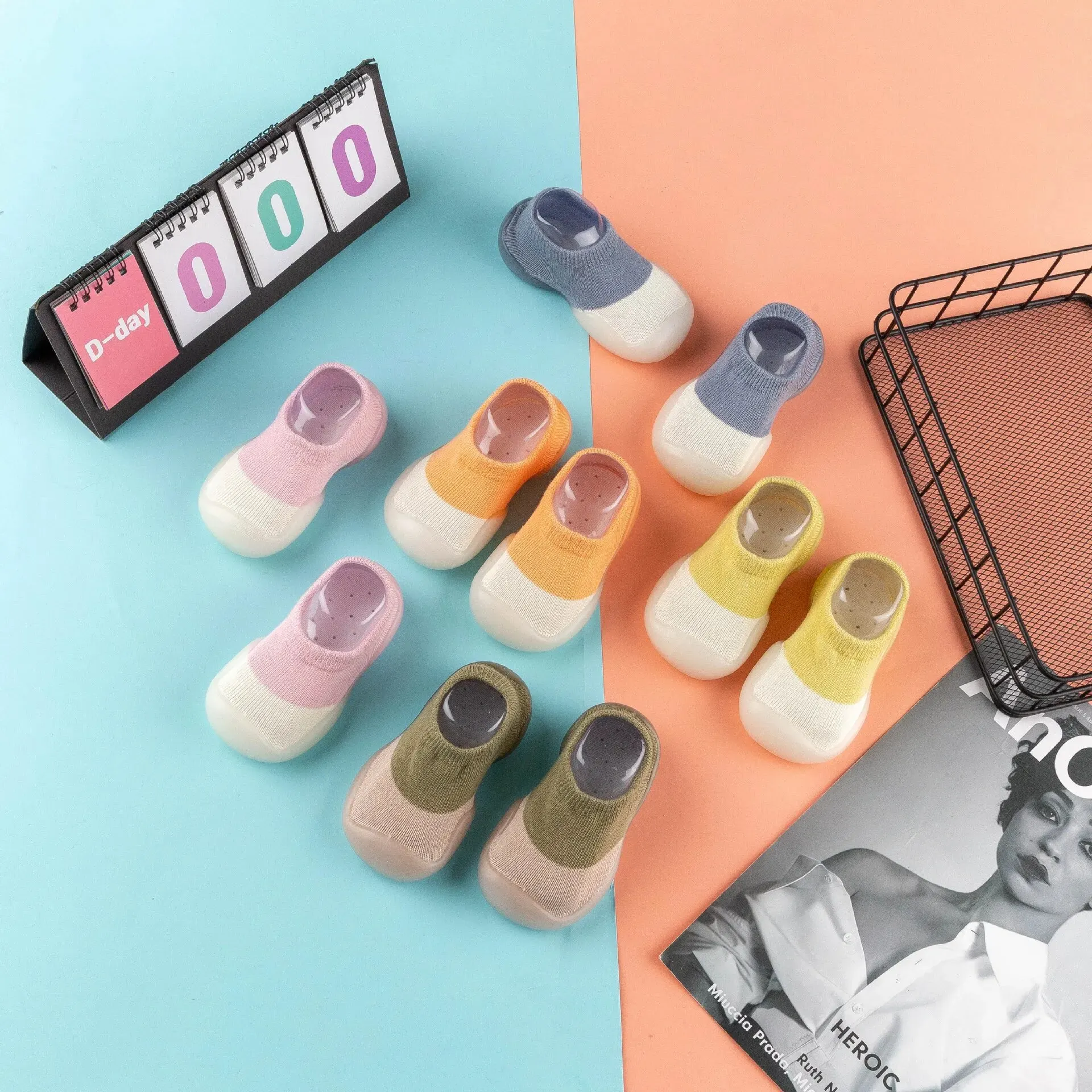 

Нескользящая резиновая обувь для детей 0-1-2-3 лет, весна-лето