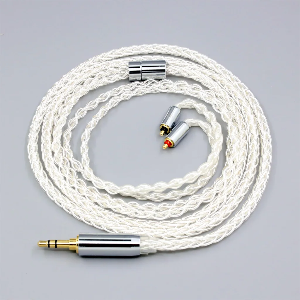 

8 Core 99% 7n Pure Silver Palladium Earphone Cable For Etymotic EVO Multi-Driver Earphone T2 Pin 8400