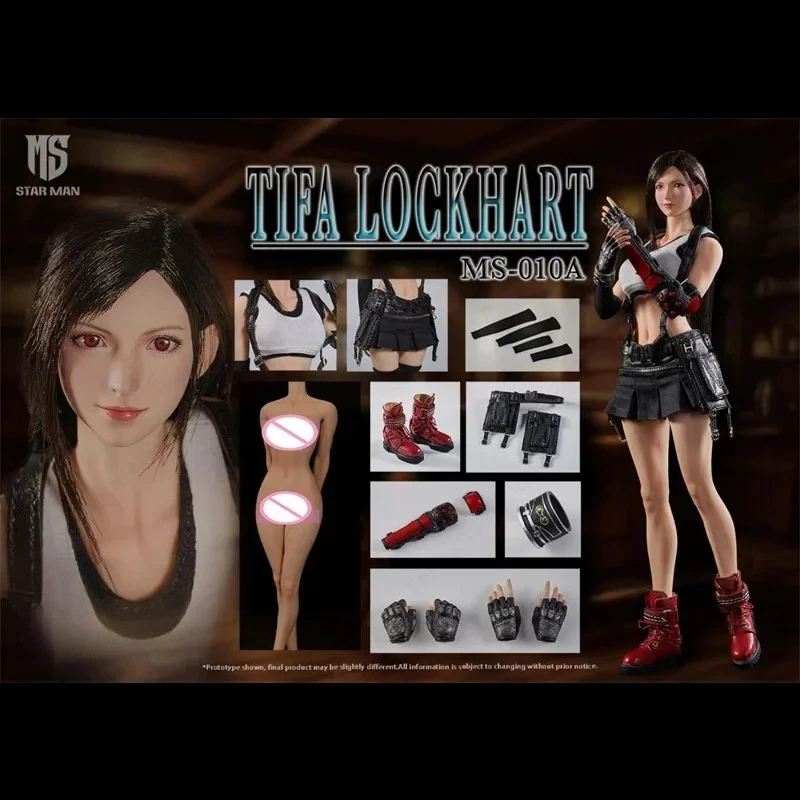 Spot Goods STAR MAN MS-010 1/6 échelle Tifa yeux mobiles Figurine 12 ''femme soldat Figurine ensemble complet modèle à collectionner jouet