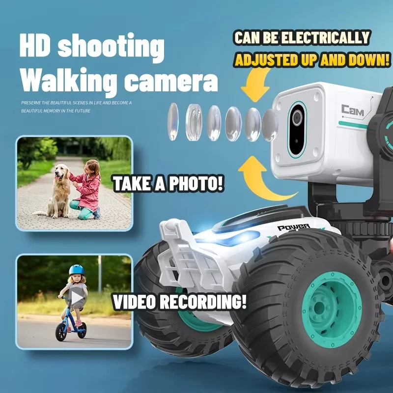 Multi-Function Photography Video Dialogue Real-Time Transmission Remote Control Car Fpv Hd 720pwifi Off-Road Vehicle Stunt Toys