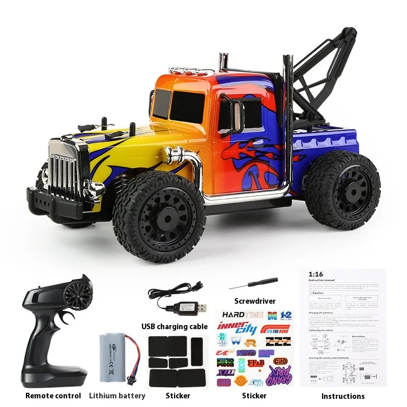 1/16 RTR 2.4Ghz RC Rock Crawler Truck with PVC Body Independent Suspension Rubber Tires Perfect New Year or Birthday Gift