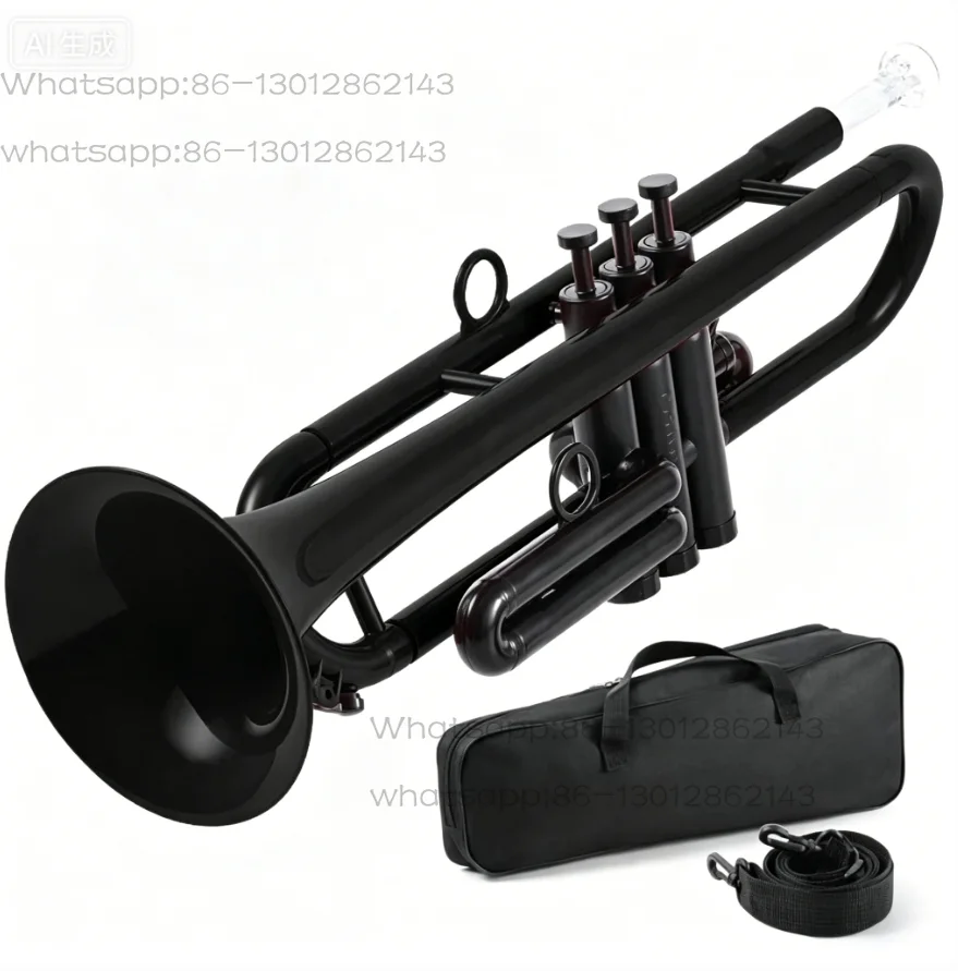 Flat Plastic Trumpet Instrument for Adults, Children, Beginners, General C-flat Professional Students To Play B-flat