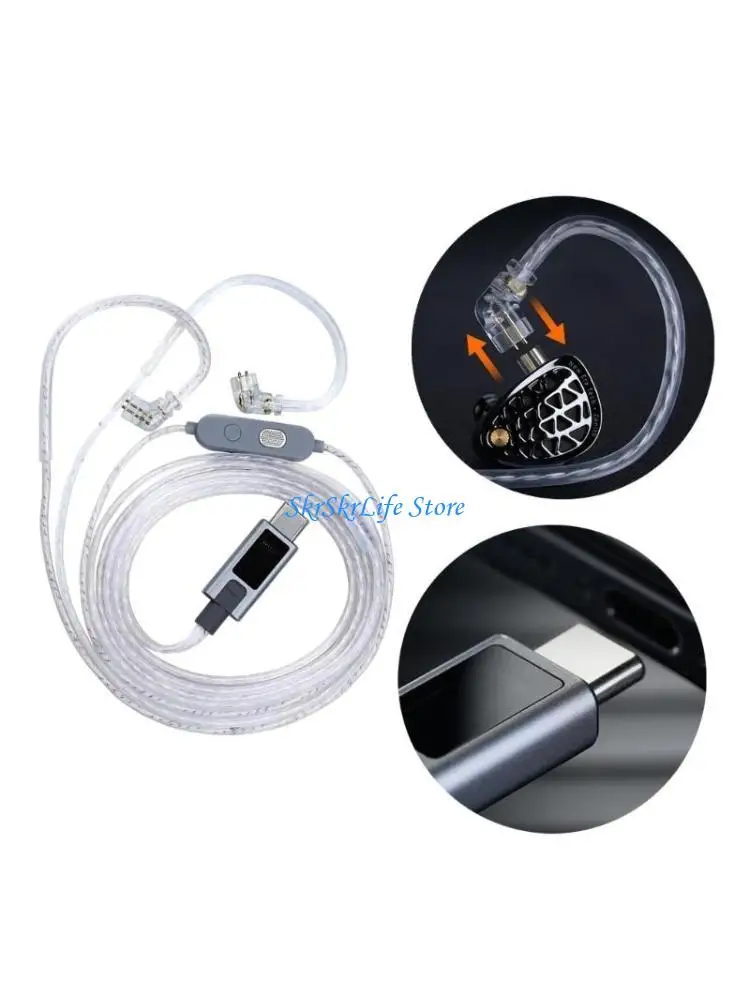 

E65E Innovative Type C Sound Cable with Two Mics and Noise Reductions Technology