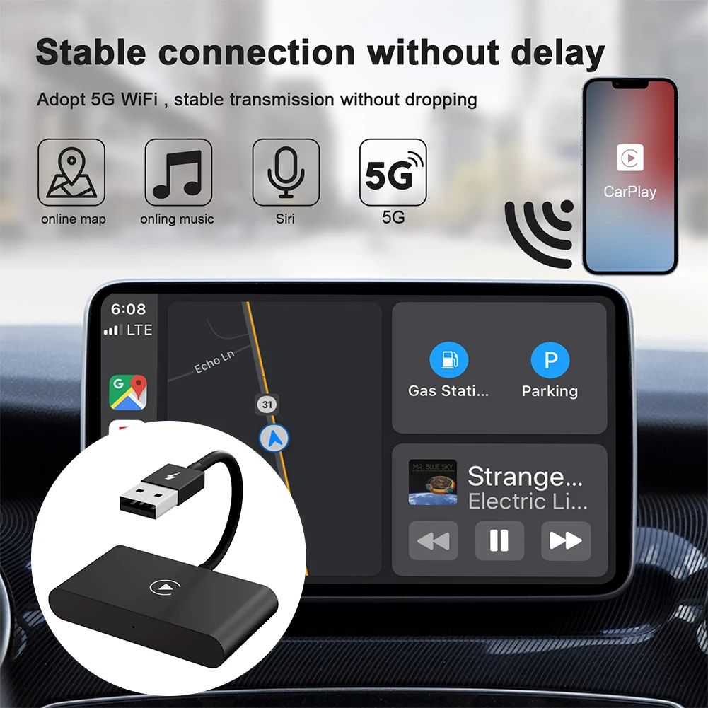 محول CarPlay اللاسلكي 2 في 1 وAndroid Auto Carplay AI Box محول CarPlay اللاسلكي لسيارات iPhone وAndroid Factory السلكية #3