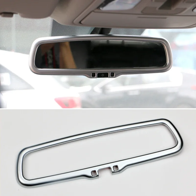 Car Interior Rearview Mirror Cover Endoscope Frame Trim Cover For Kia Sportage 4 QL 2016 2017 2018 2019 2020 2021 Accessories