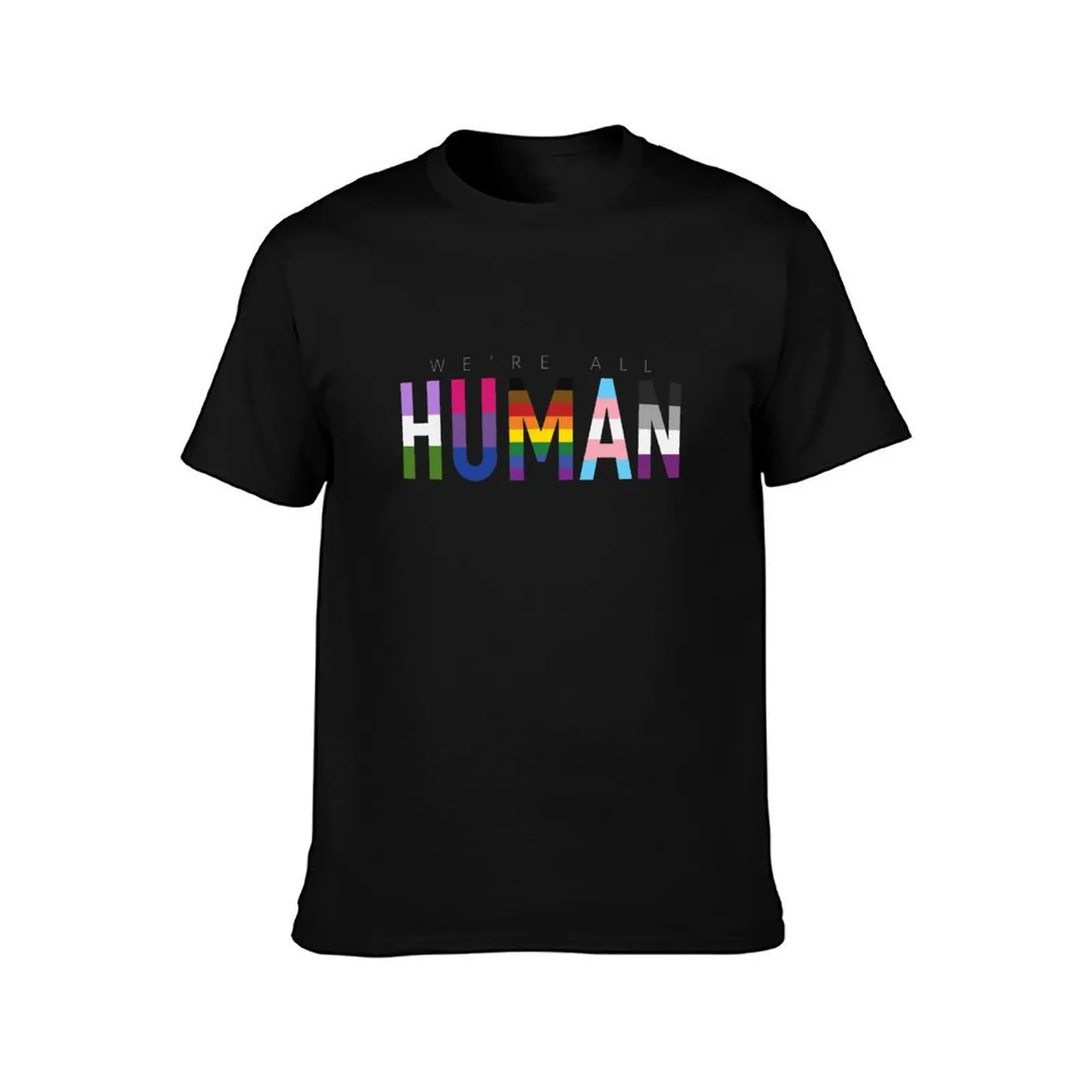Human, Various Queer Flags 9 T-Shirt Casual Basic Street Style T-Shirt