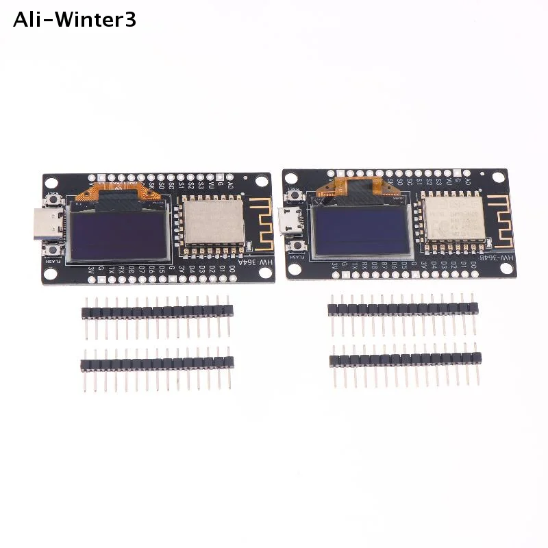 

(YY) 1 шт. Новая плата разработки ESP8266 с 0,96-дюймовым OLED-дисплеем и защитным чехлом, модуль Wi-Fi CH340 ESP12E, Type-C