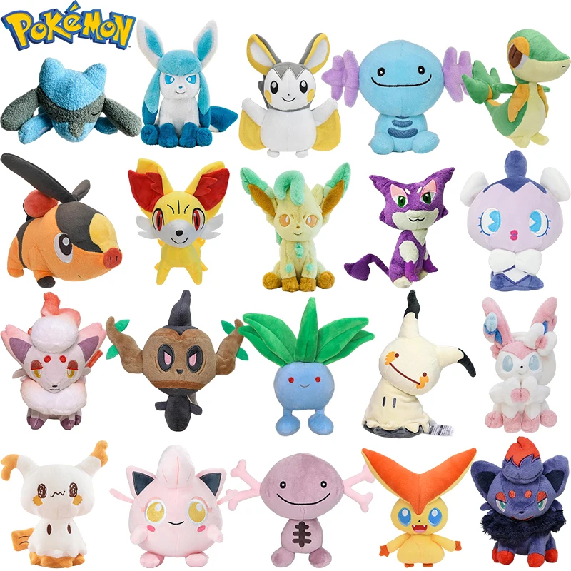 

Pokemon Lucario Mimikyu Sylveon Plush Toys Wooper Zoroark Gothita Fennekin Scream Tail Peluche Dolls Birthday Gifts For Children