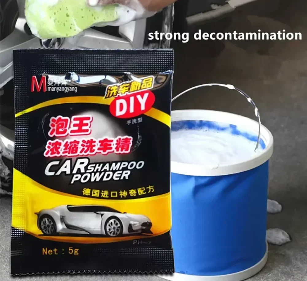 Universal Car Wash Powder Auto Cleaning Shampoo Auto Paint Care Coating Clean Tool Cars Soap Powder Windshield Wash Accessories view 2