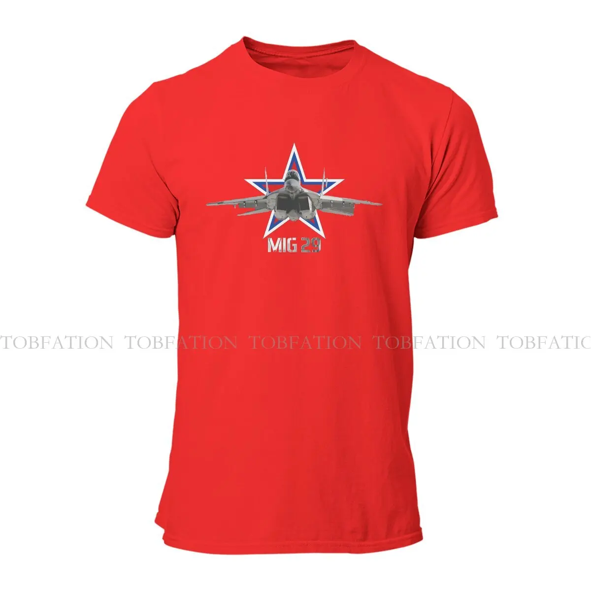 Russian USSR CCCP Fabric TShirt MIG-29 Fulcrum Cockade Air Force  Basic T Shirt Homme Men Tee Shirt Ofertas Big Sale