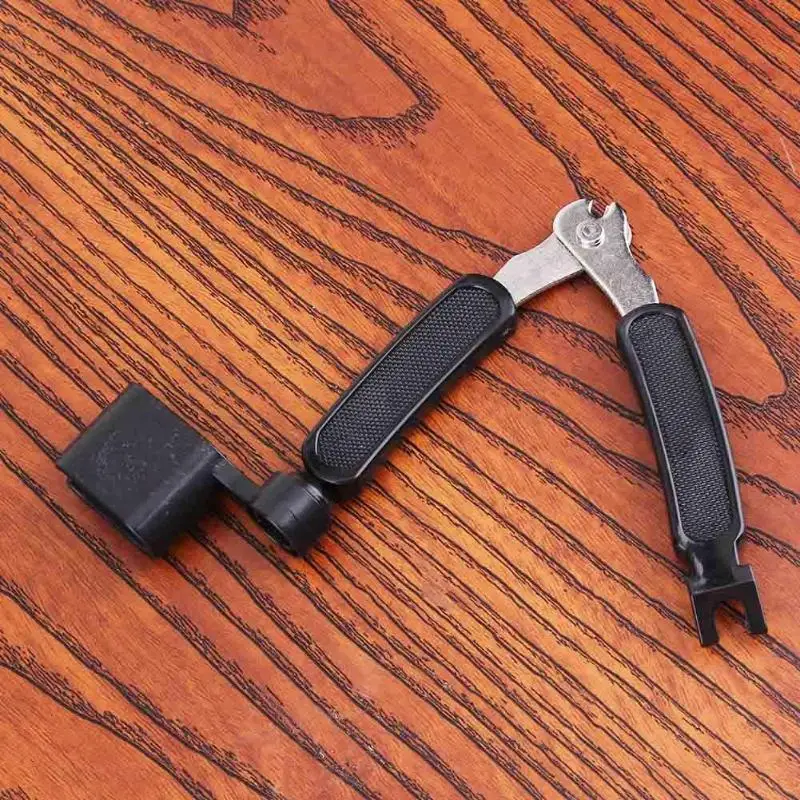 Accesorios de guitarra multifunción 3 en 1, enrollador de cuerdas de clavija de guitarra, extractor de pasador de cuerda y cortador de cuerdas para el cuidado de la guitarra, envío directo