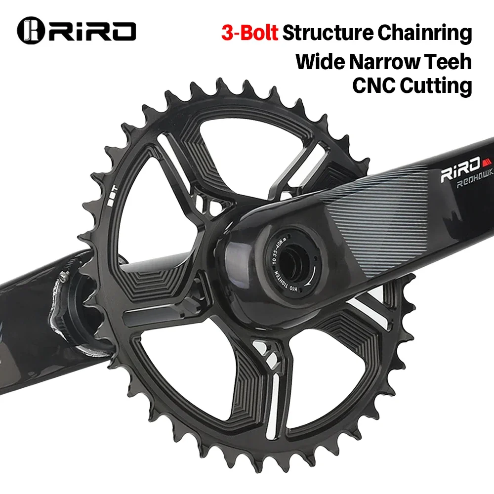 GOLDIX Carbon Fiber Mountain Bike Crankset 3-Bolt Direct Mount Chainring170mm Bicycle Crank 29mm Axle for DUB Bottom Bracket