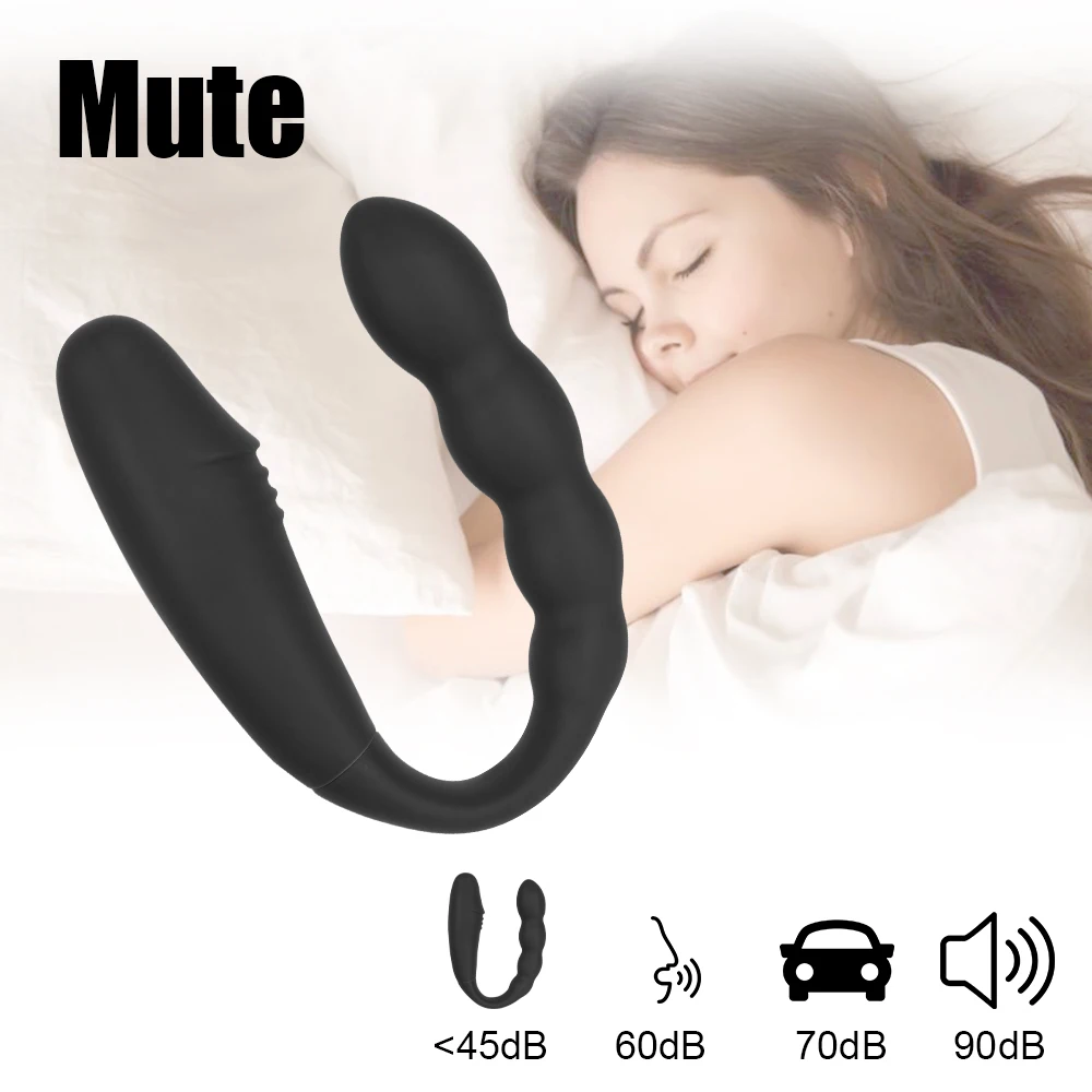 10 Modes Double Head Dildo Vibrator Wireless Control U-shaped G-Spot Vagina Stimulator Clit Anal Massager Sex Toys For Women