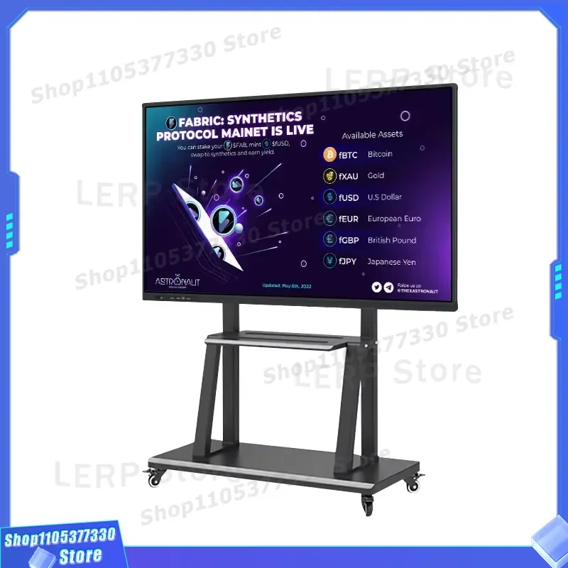 55 Inch Interactive Whiteboard Touch Screen All in One PC for Conference Teaching Smart Board Digital Display with Camera