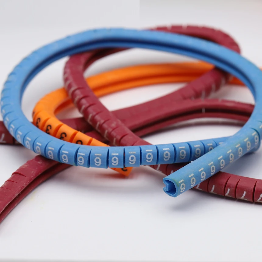 EC-0 EC-1 EC-2 EC-3 1.5/2.5/4/6mm2 0-9 Number Arabic Numeral Flexible Print Sleeve Tube Label Network Wire Labeled Cable Marker