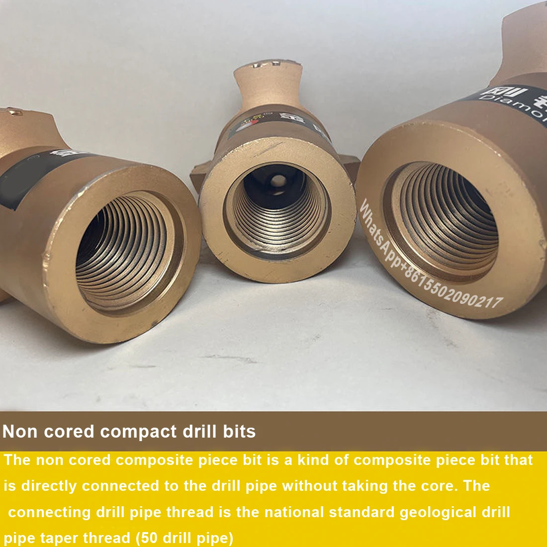 3 Vleugels Concave Boren Pdc Core Boren Bit/Geologische Prospectie Bits Voor/Coreless Vlakke Plaat Compact Bit Rock boor