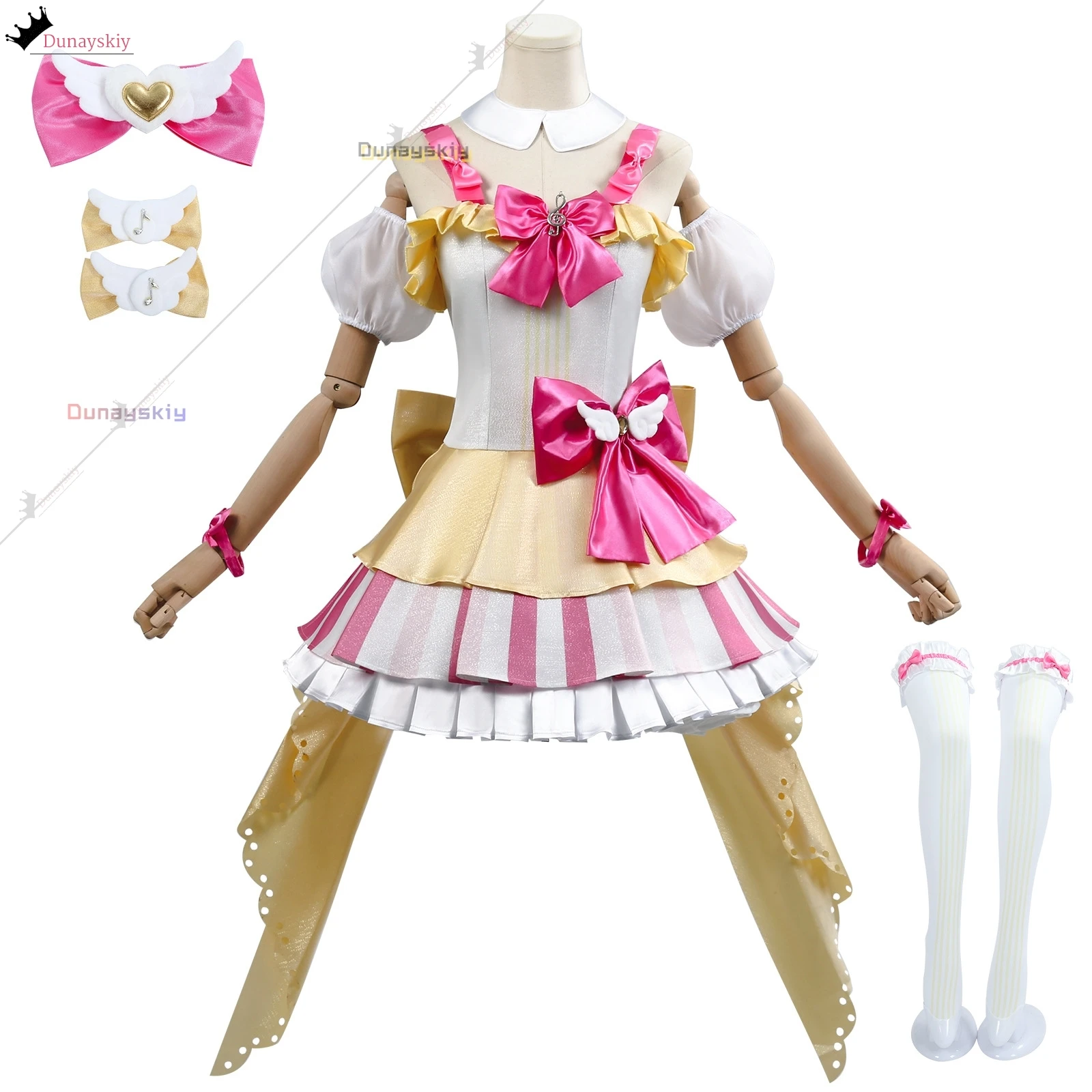 Manaka Laala Cosplay Anime Pripara Costume Sweet Gorgeous Uniform Dress Women Halloween Carnival Role Play Clothing