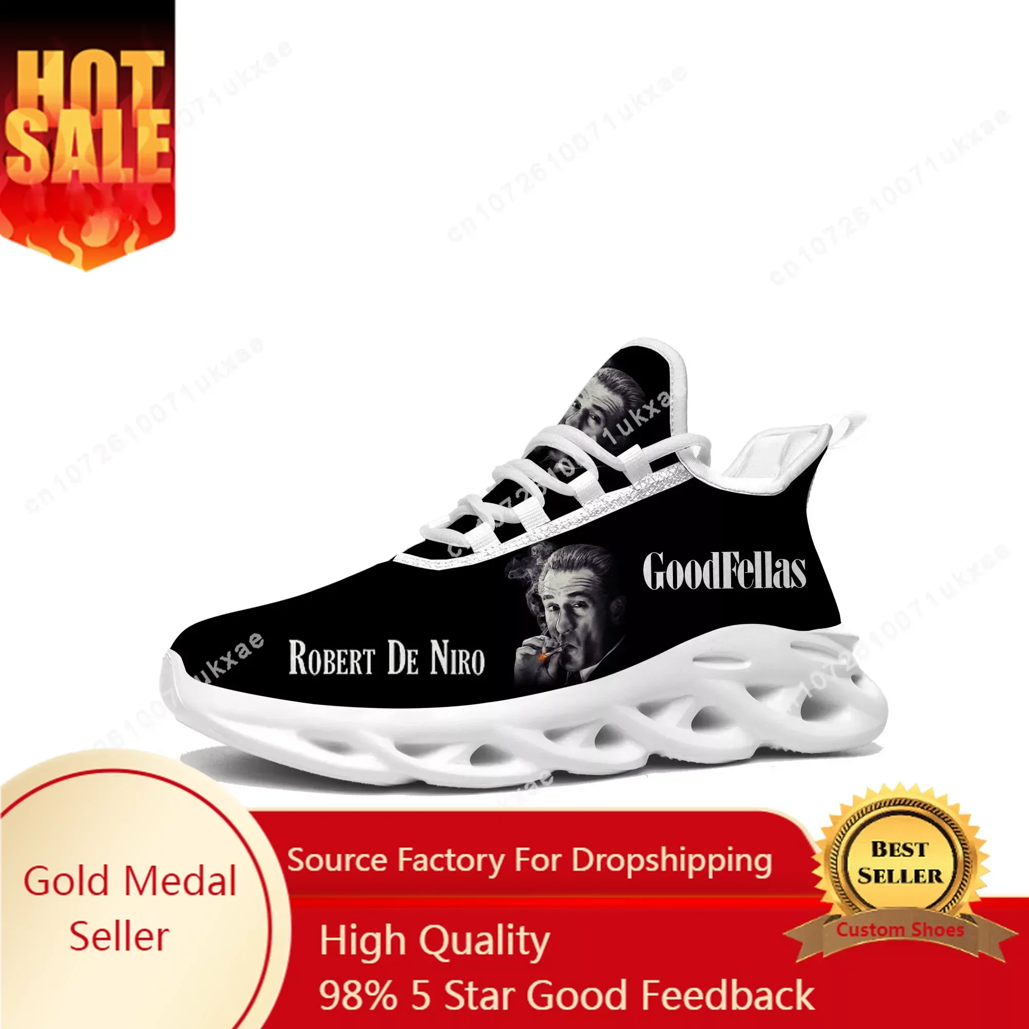 

Goodfellas Flats Sneakers Mens Womens Sports Running Shoes High Quality Robert De Niro Sneaker Lace Up Mesh Footwear custom Shoe