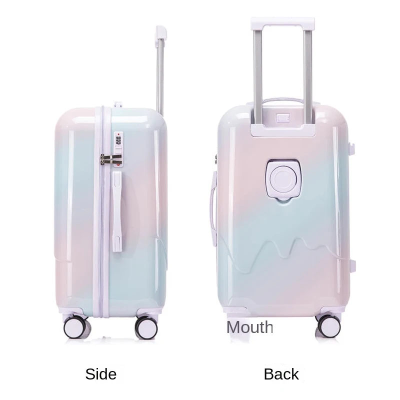 Explosion 2024 New Multifunctional Luggage Gradient High Value Female 20 Inch Password Boarding box 24 Inch Trolley Suitcase