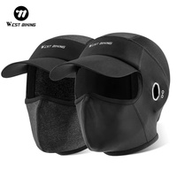 WEST BIKING Summer Cycling Balaclava MTB Motorcycle Helmet Lining Caps Anti-UV Face Protection Mask Cool Ice Silk Sports Caps