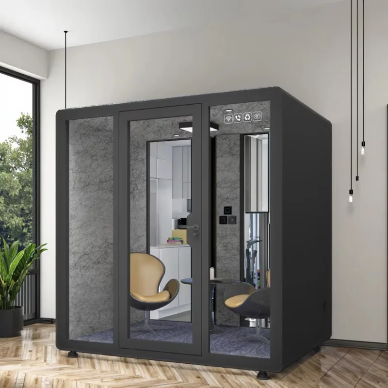 Soundproof Booth Automatic Sensor Light Fan Acoustic Pod Customized Intelligent Function For Energy-Saving Silent Working