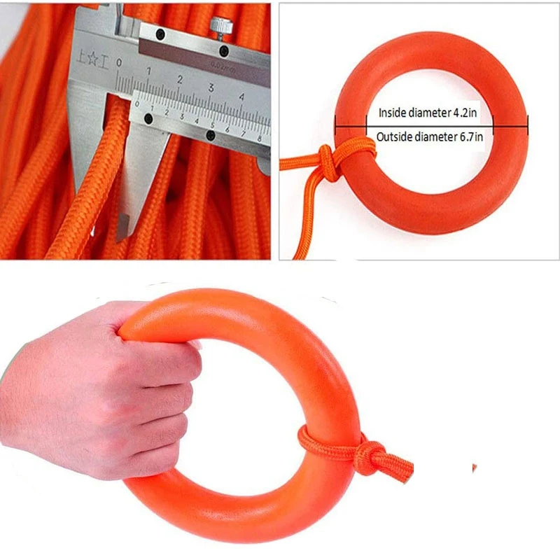 Lifesaving Rope Emergency Throwing Towline Tether Rescue Lifeline Cowtail Whitewater Kayaking Swimming Boating