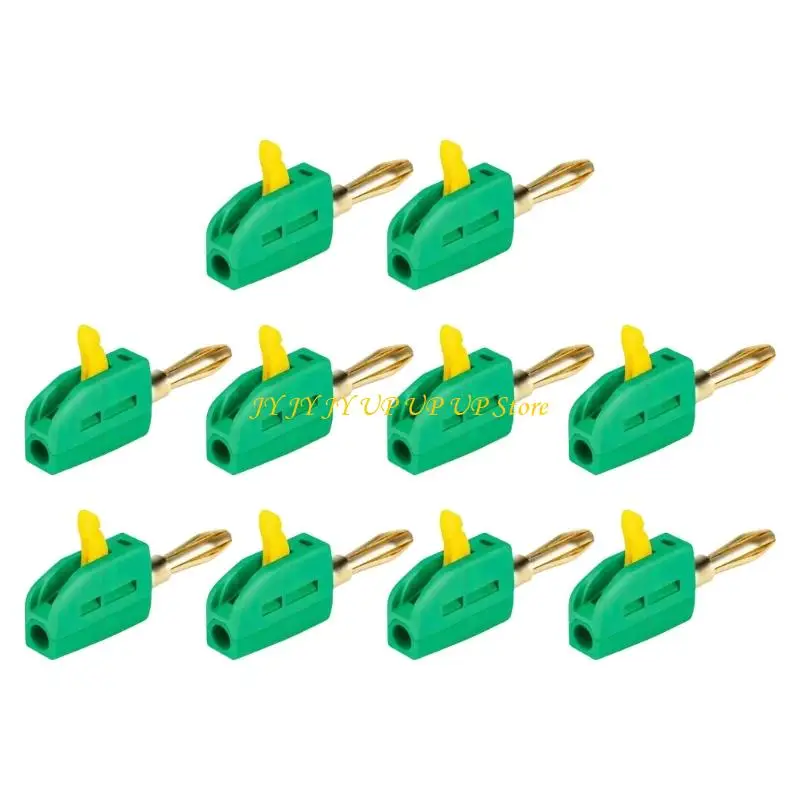 B2RF 10pcs متينة 4 مم لوحة الذهب الموصلات الموزات 32A الاتصال الحالي اتصال سريع لأداة الاختبار الكهربائي