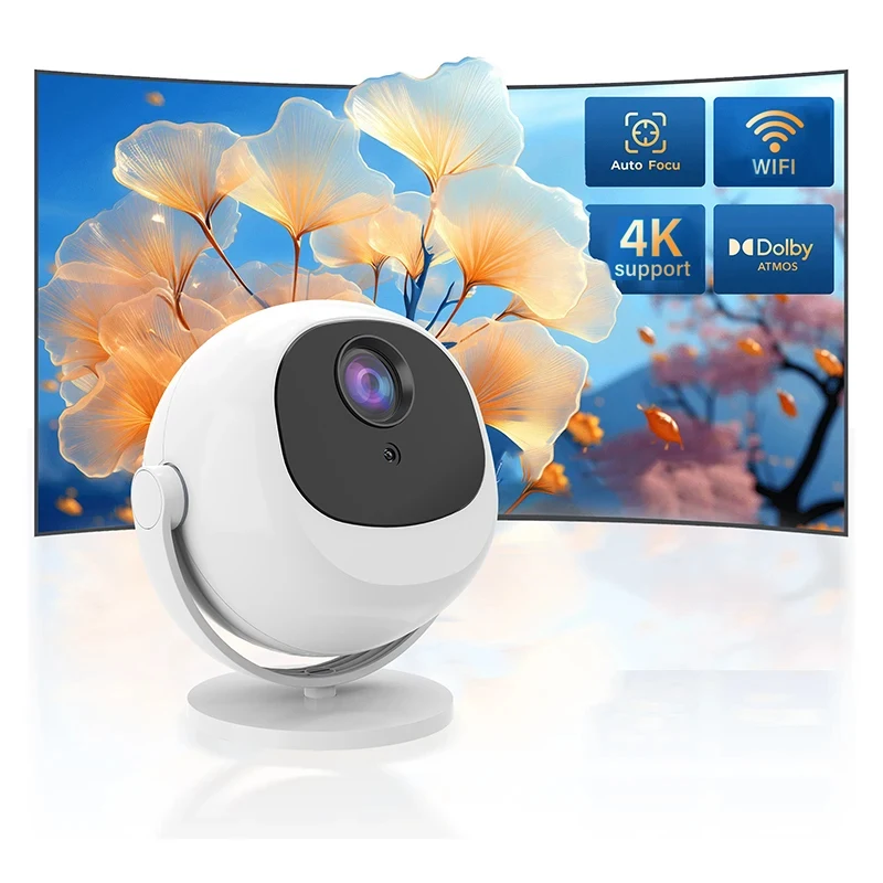 

2026 BL360 Projector 4K Android11 5G Wifi 720P Outdoor Home Cinema Auto Keystone Portable Speaker Theater Movie Mini Projectors