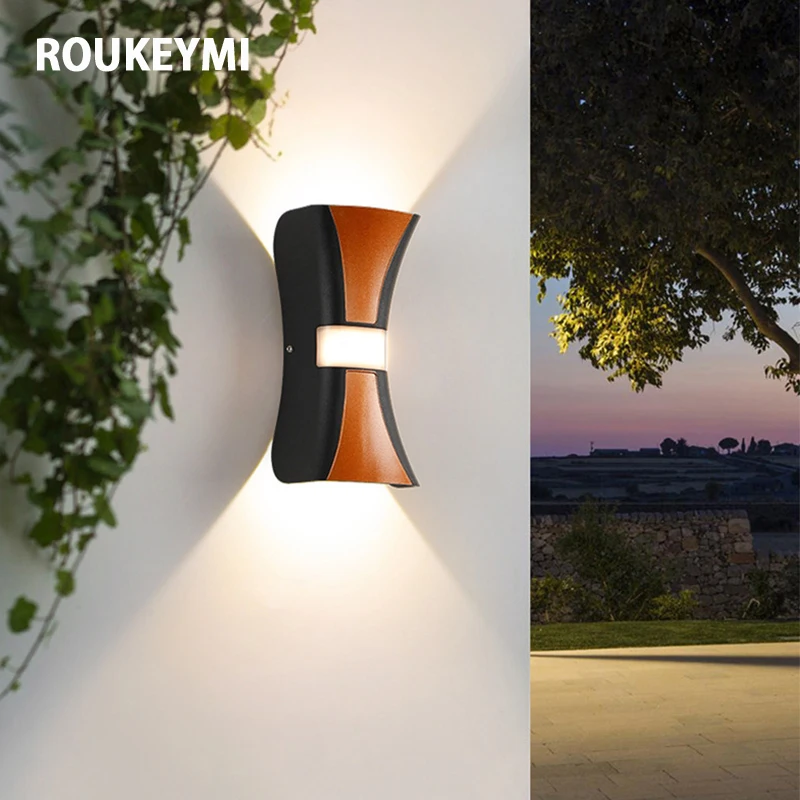 ROUKEYMI-Interior Waterproof Wall Light, Home Decoration, Villa Sconce, Outdoor Garden Lamp, Nordic Lighting