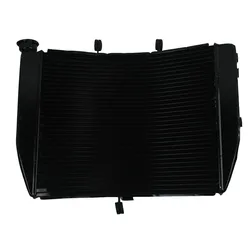 Black Radiator Engine Cooling Fit For KAWASAKI NINJA ZX-6R ZX6R ZX 6R 2007-2008