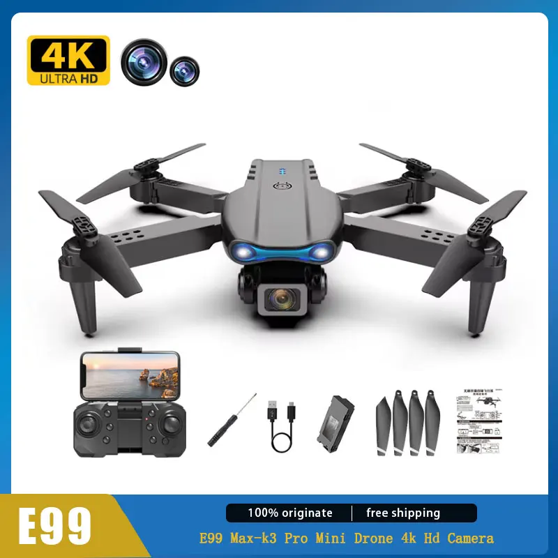 E99 Max-k3 Pro Mini Drone 4k Hd Camera Wifi Fpv Obstakel vermijden Opvouwbare Profesional Rc Dron Quadcopter helikopter Speelgoed Geschenken