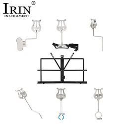 IRIN Saxophone Sheet Music Stand Marching Sheet Music Lyre Clip Portable Metal Stand For Alto/Tenor Sax Trumpet Clarinet Horn