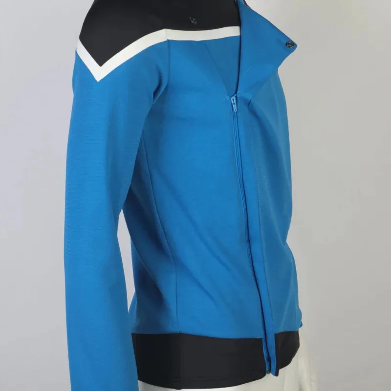 Halloween Costume Man Woman Prop Star Lower Decks Trek Freeman Rot Uniform Ensign Rutherford Yellow Blue Top Shirts
