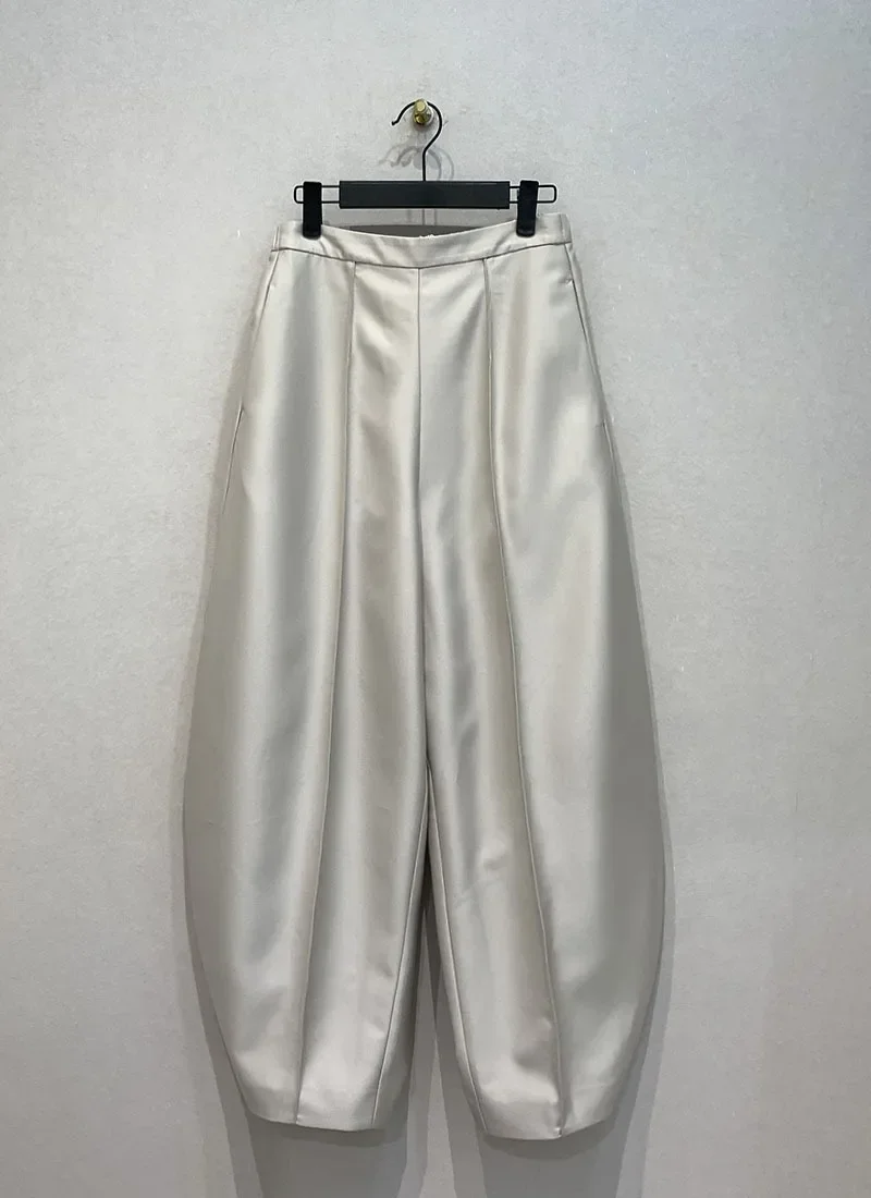 Japanese Vintage Fashion Pantalones Loose Casual Ropa Mujer High Waist Pants 2025 New Women Clothing Pockets Pleated Pant