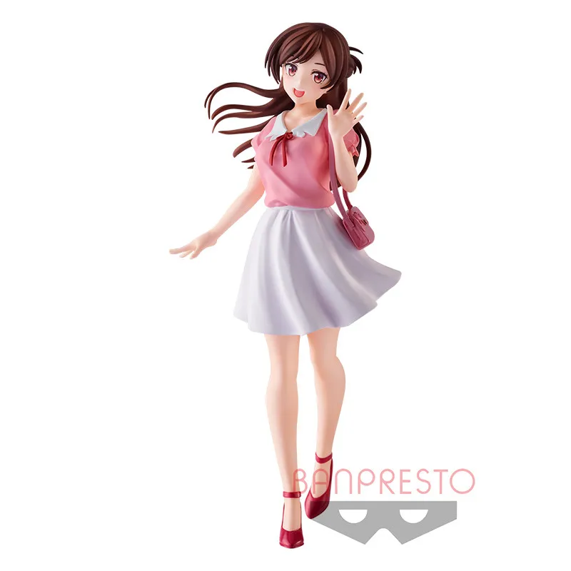 18CM Anime Rental Girlfriend Figure Mizuhara Chizuru Red Dress Standing Asami Nanami Model PVC Cute Doll Collection Girls Toys