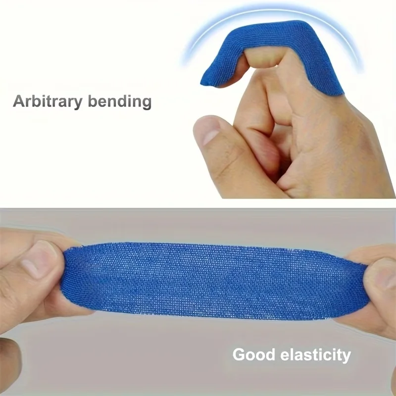 60 Stück Elastische Sport-Fingerschutz-Bandagen Bowling Daumenstützen Anti-Reibungs-Fingerwickel Schutzpflaster – Detail 2