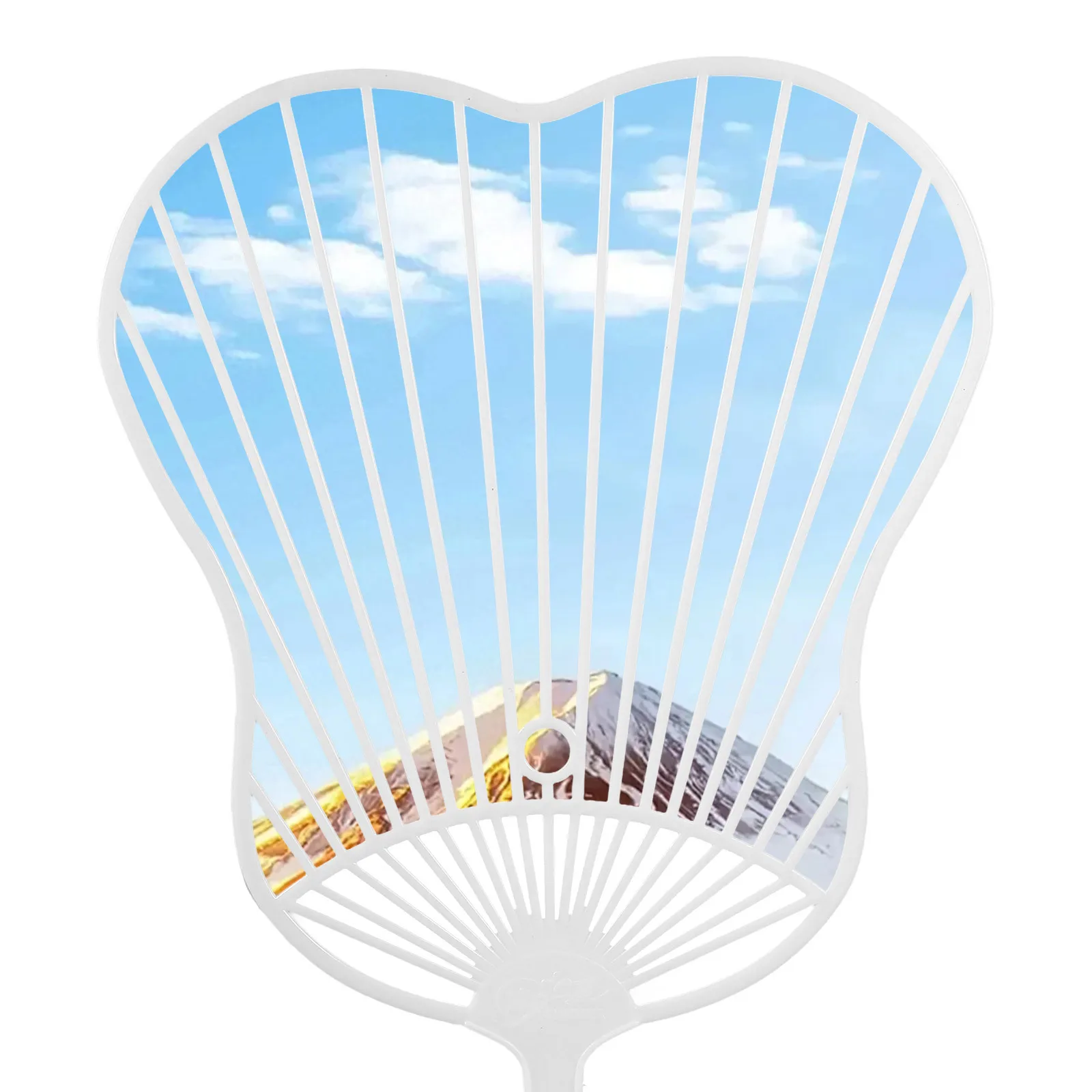 

20Pcs Plastic Hand Fan Frames DIY Craft Material for Festive Decor and Stylish Gifts Hand Fan Frame Decorative Plastic Frame