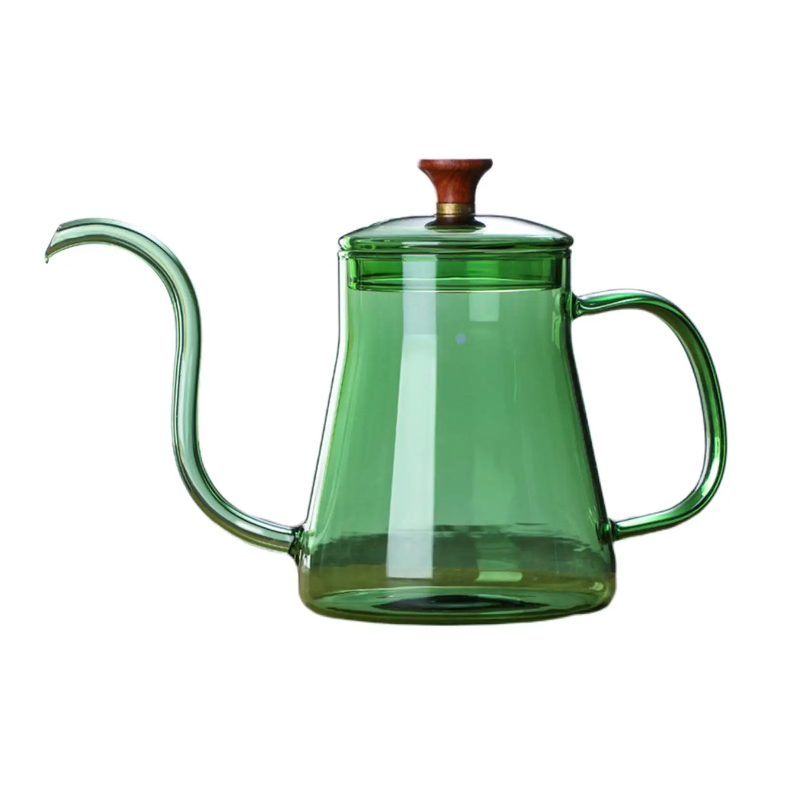 Glass Tea Kettle Premium Grade with Lid for Drip Coffee Hand-Made Coffee and