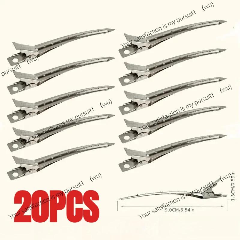 New Alligator Hair Clips Metal Duck Bill Hair Clips for Styling - with Holes Professional Sectioning Clips for Salon And Women